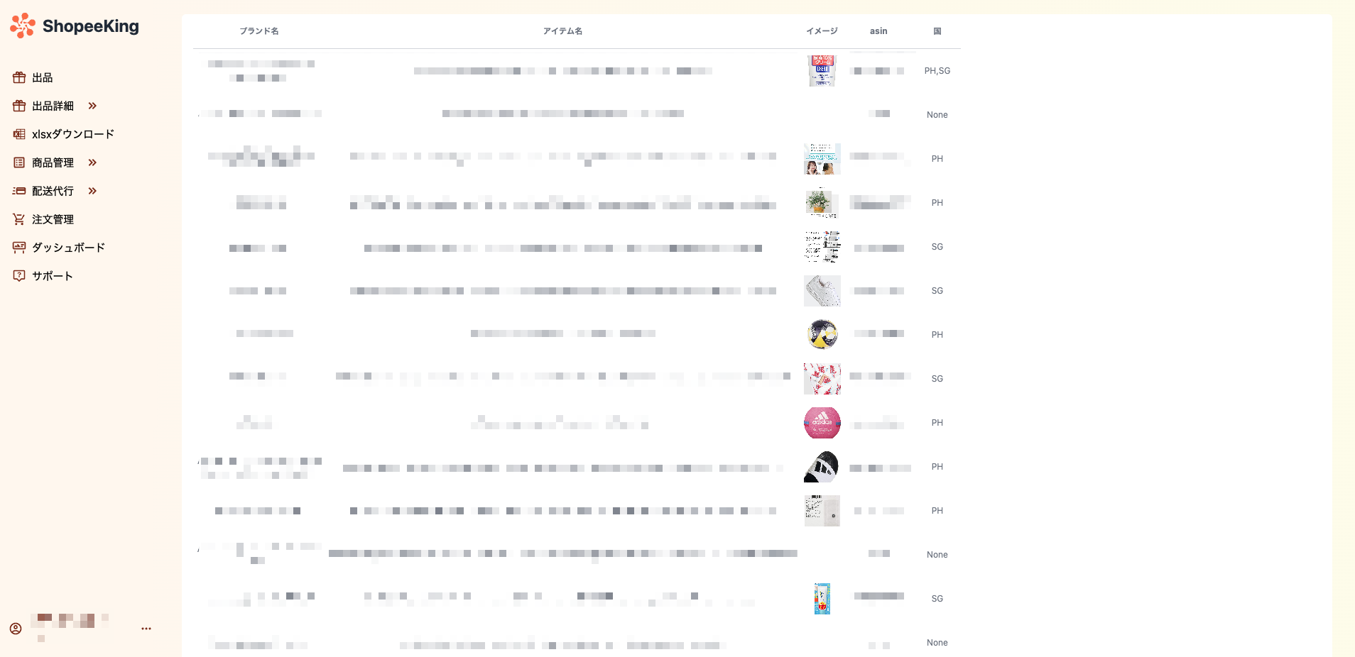 出品制限ブランド確認画面